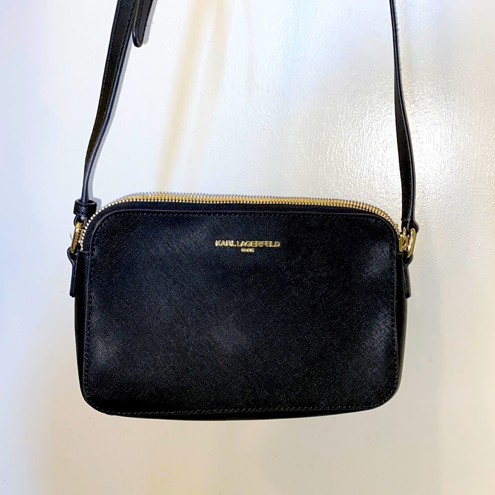 Karl Lagerfeld Black Crossbody Purse